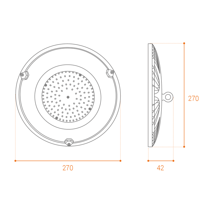 Промышленный светильник Wolta UFO-100W/01 Промышленный светильник Wolta UFO-100W/01