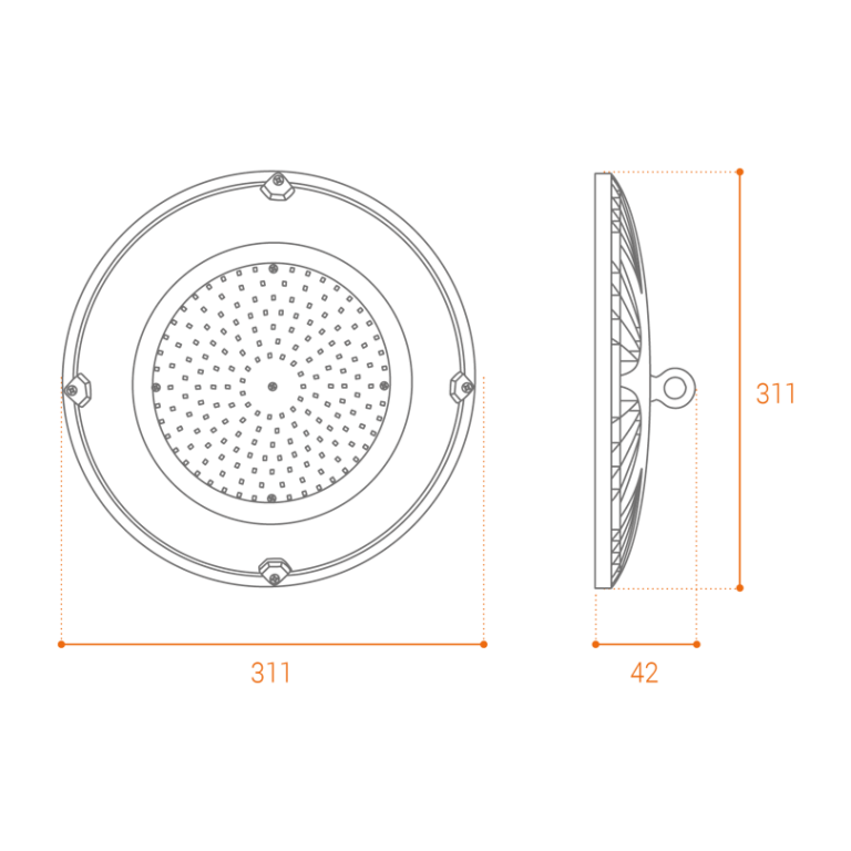 Промышленный светильник Wolta UFO-150W/01