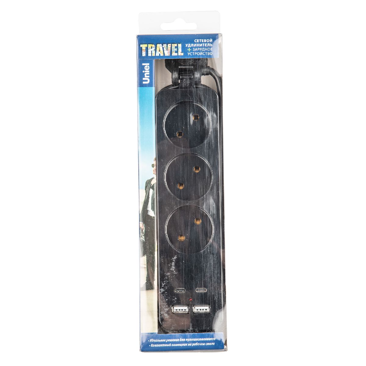 Удлинитель Uniel S-CT3-1,8UC BLACK UL-00011139 Удлинитель Uniel S-CT3-1,8UC BLACK UL-00011139