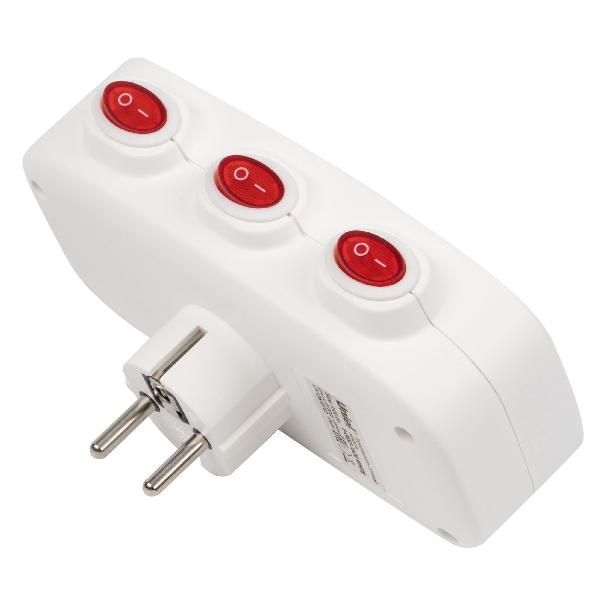 Разветвитель сетевой с выключателем Uniel S-GES3-16OB WHITE UL-00011239 Разветвитель сетевой с выключателем Uniel S-GES3-16OB WHITE UL-00011239