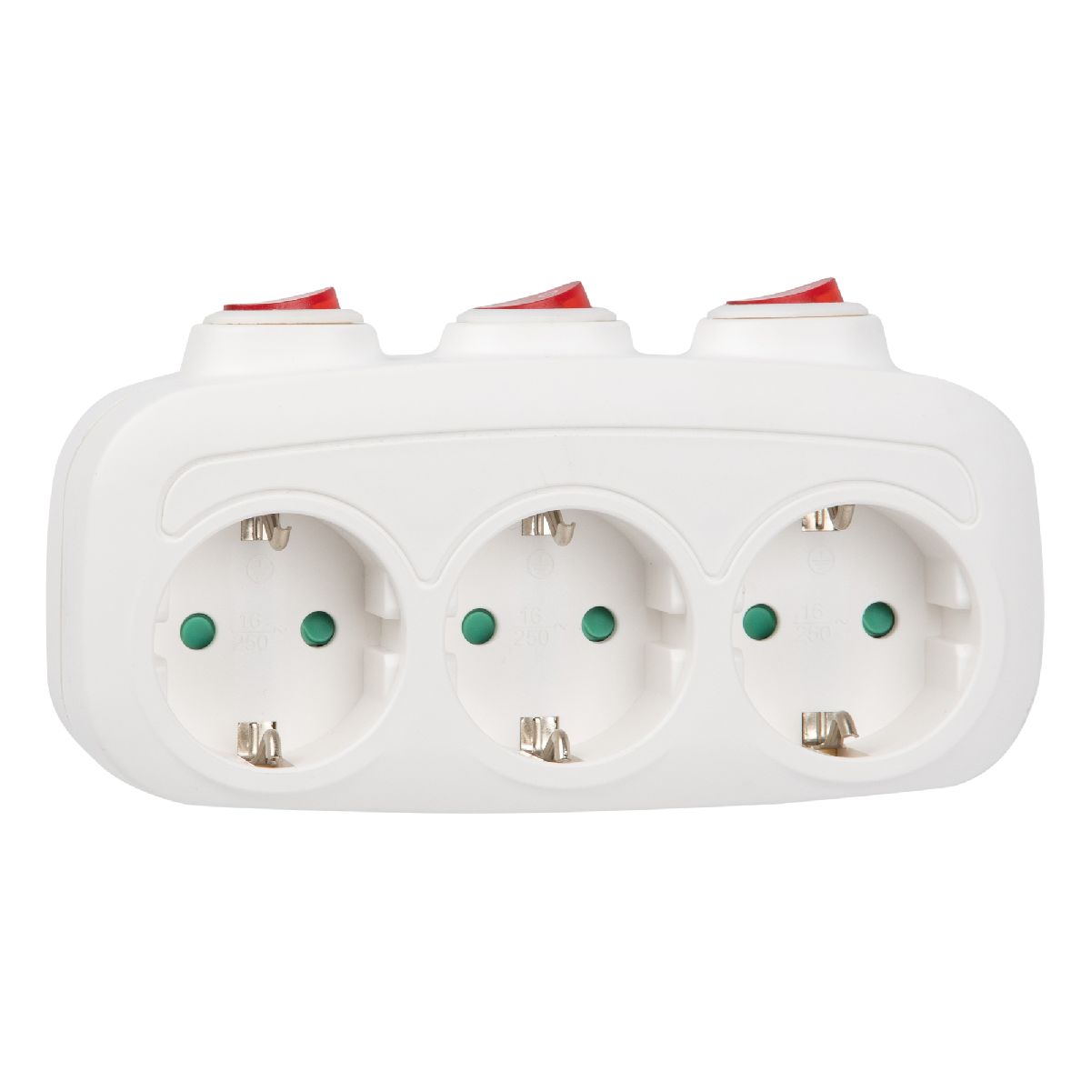 Разветвитель сетевой с выключателем Uniel S-GES3-16OB WHITE UL-00011239 Разветвитель сетевой с выключателем Uniel S-GES3-16OB WHITE UL-00011239