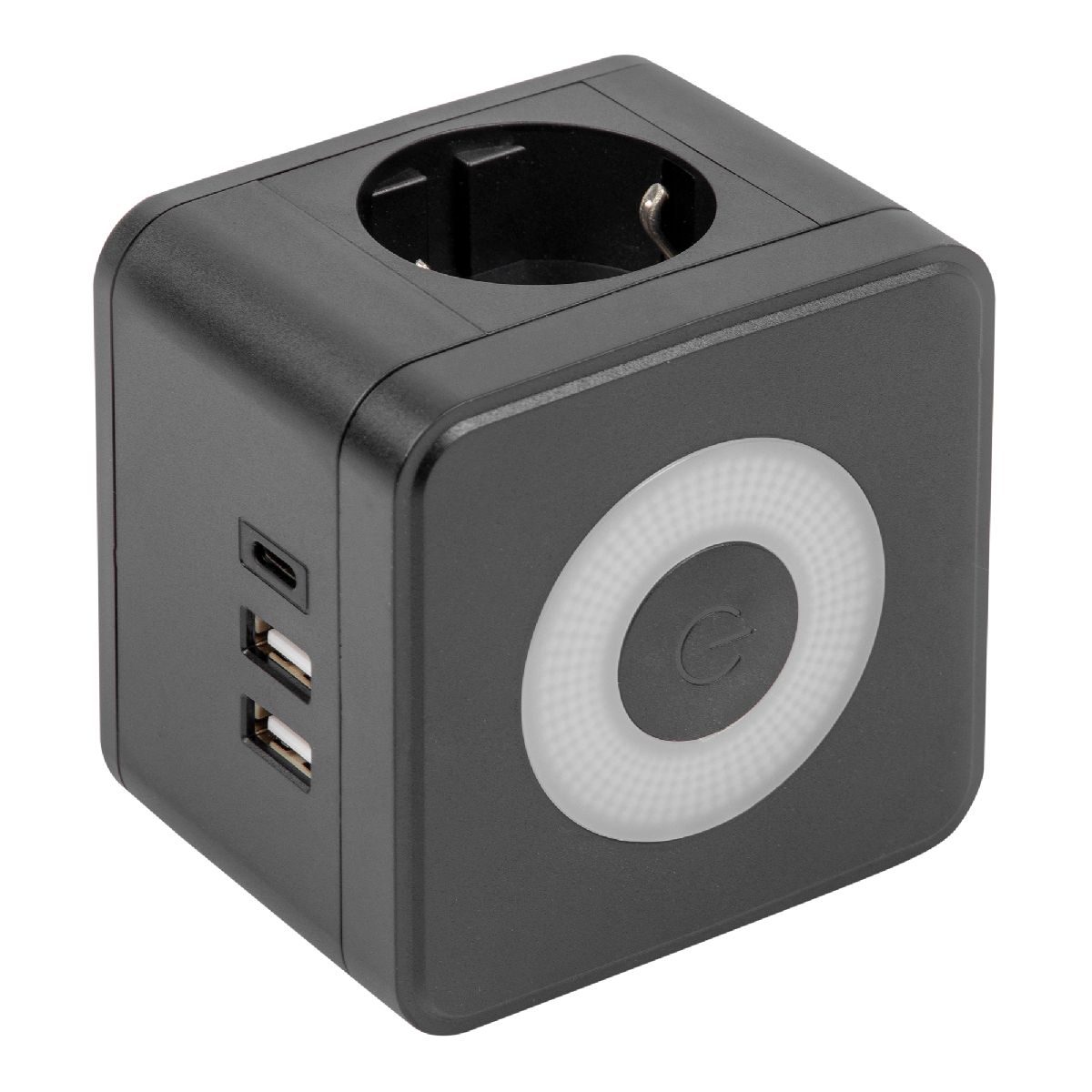 Разветвитель сетевой с выключателем Uniel S-GES2-16SBUC BLACK UL-00011246 Разветвитель сетевой с выключателем Uniel S-GES2-16SBUC BLACK UL-00011246