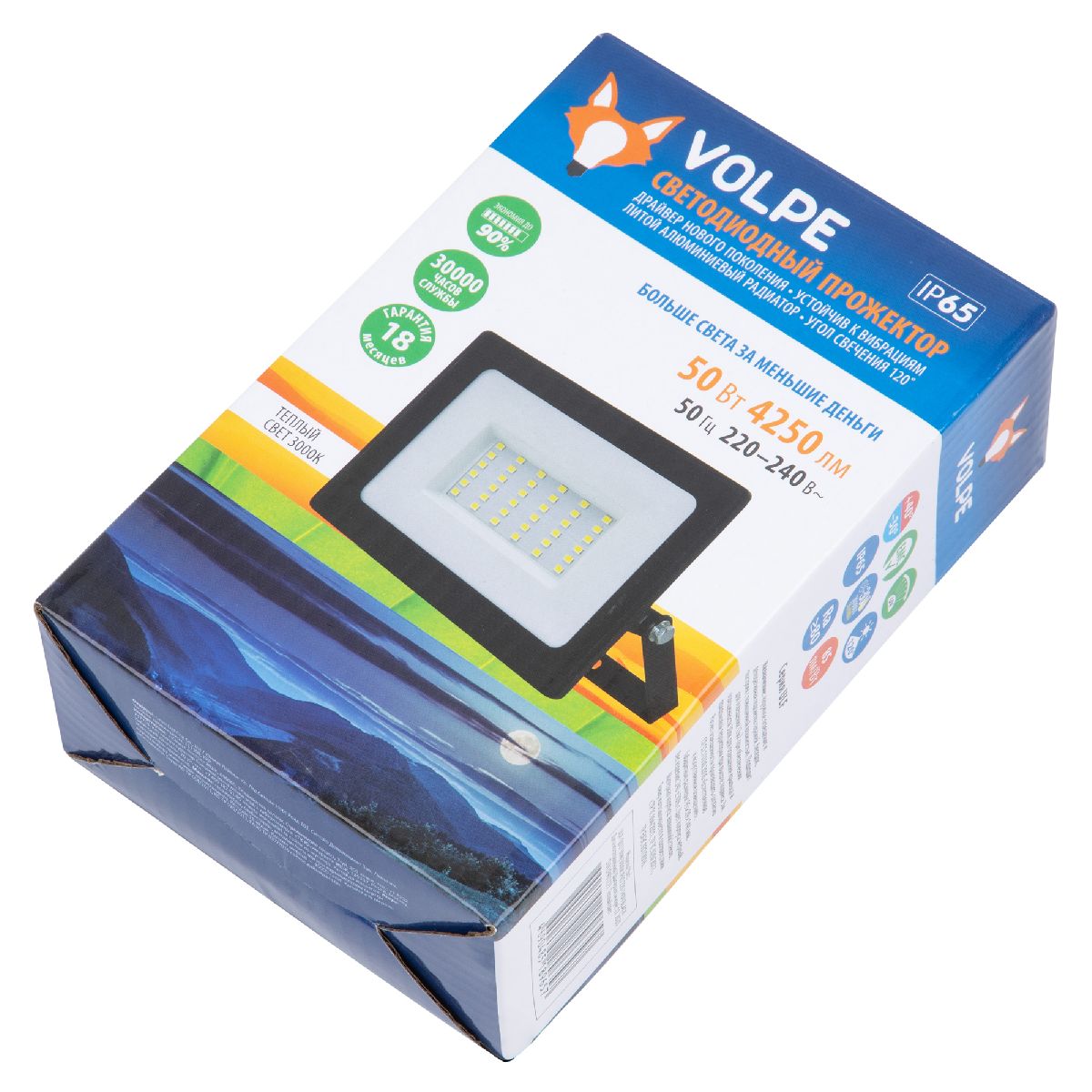 Прожектор Volpe ULF-Q517 50W/3000K IP65 220-240V BLACK UL-00011634 Прожектор Volpe ULF-Q517 50W/3000K IP65 220-240V BLACK UL-00011634