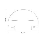 Лампа светодиодная Uniel LED-GX53-13W/6500K/GX53/FR/SPHERE PLZ02WH UL-00011792