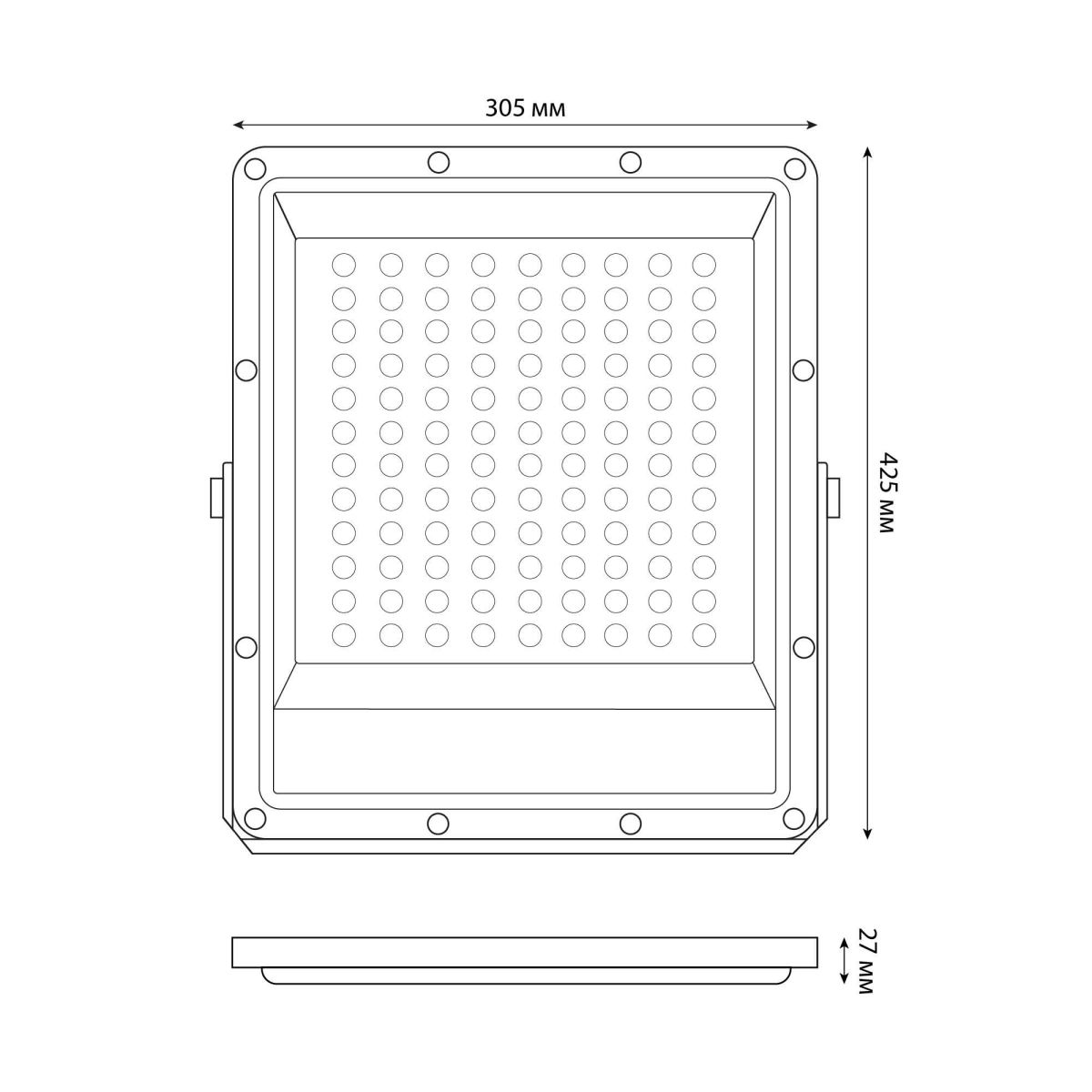 Прожектор Uniel ULF-F51D-200W/6500K IP65 200-240V GREY UL-00012761 Прожектор Uniel ULF-F51D-200W/6500K IP65 200-240V GREY UL-00012761
