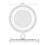 Промышленный светильник Uniel ULY-U37D-150W/6500K IP65 GREY UL-00012788