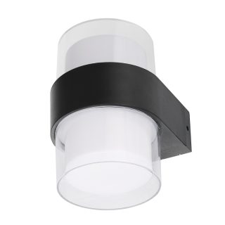 Уличный настенный светильник Uniel ULU-P22B-2x5W/4000K IP65 BLACK UL-00010516