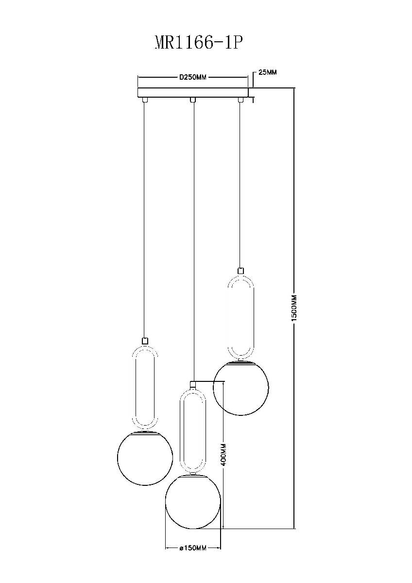 Подвесной светильник Myfar Pierre MR1166-1P Подвесной светильник Myfar Pierre MR1166-1P