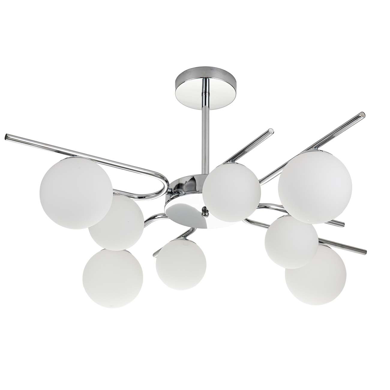 Люстра на штанге Escada Sphere 642/8P Silver Люстра на штанге Escada Sphere 642/8P Silver