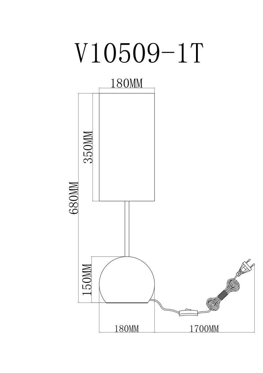 Настольная лампа Moderli Flint V11589-1T Настольная лампа Moderli Flint V11589-1T