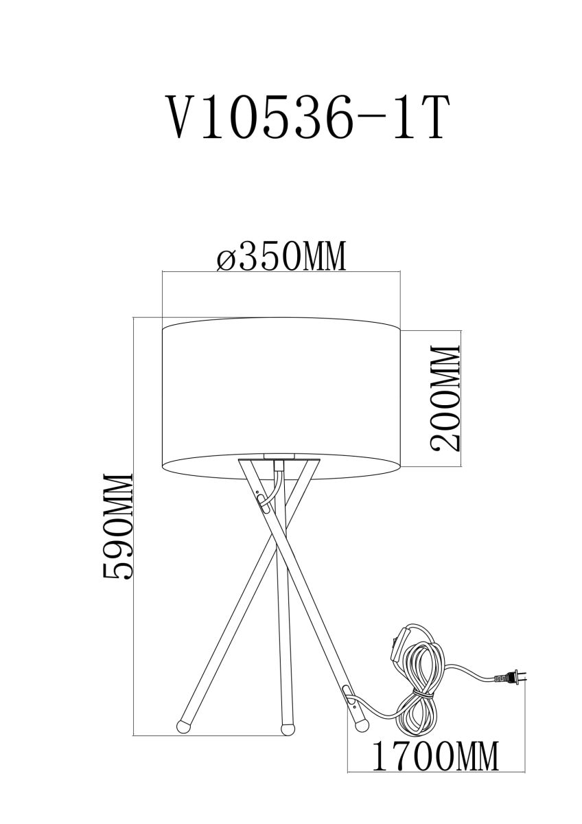 Настольная лампа Moderli Palma V11598-1T Настольная лампа Moderli Palma V11598-1T