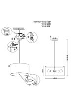 Подвесной светильник Moderli Gingko V11511-3P