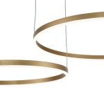 Подвесная люстра Indigo Galass 14001/2P Gold V000011L