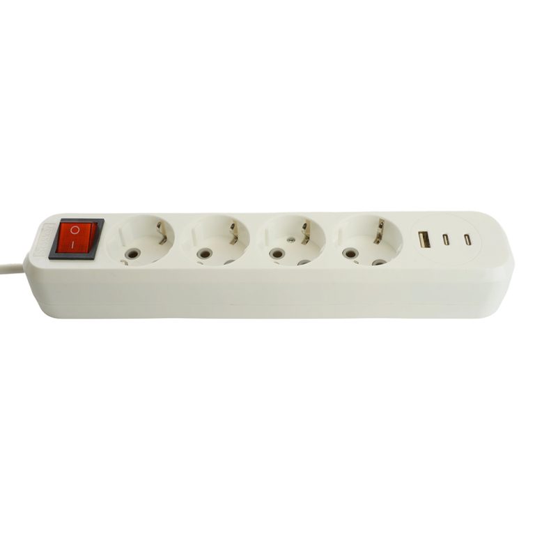 Удлинитель 4-местный с/з с выключателем Stekker Home HM071-41-05 50141