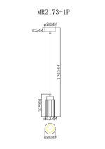 Подвесной светильник Myfar Alex MR2173-1P