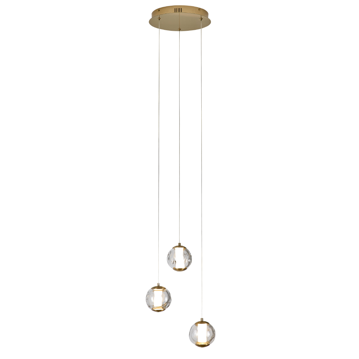Подвесной светильник Delight Collection OD2437-3 gold/clear Подвесной светильник Delight Collection OD2437-3 gold/clear
