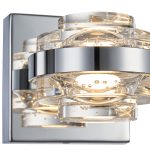 Бра Delight Collection MD22030002 MB22030002-1A chrome/clear