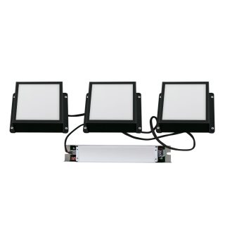 Встраиваемый светильник Uniel ULP-1010-20W/4000K IP54 GRILYATO OPAL BLACK KIT03 UL-00012836