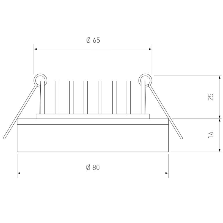 Встраиваемый светодиодный светильник Elektrostandard DSKR80 5W 4200K 4690389056710