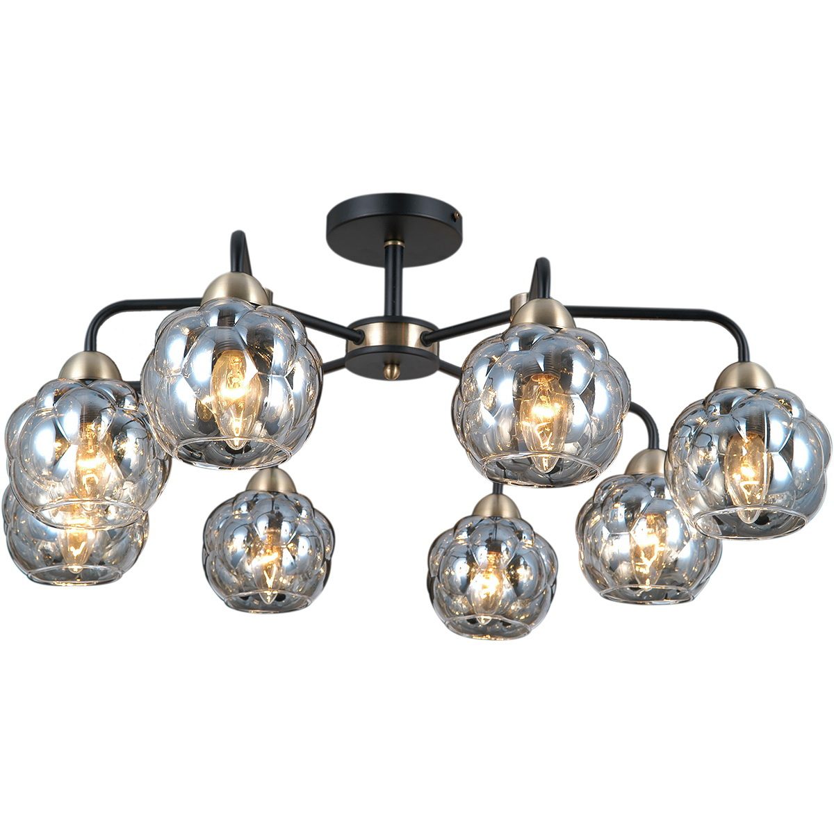 Люстра на штанге Illumico IL0447-8CSQ-79 BK Люстра на штанге Illumico IL0447-8CSQ-79 BK