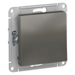 Выключатель 1-клавишный сх.1, 10АХ Systeme Electric AtlasDesign Сталь ATN000911