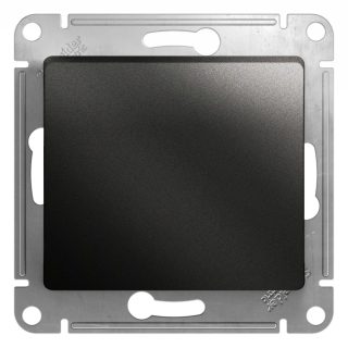 Выключатель 1-клавишный сх.1, 10AX Systeme Electric Glossa Антрацит GSL000711