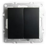 Выключатель 2-клавишный Stekker Эрна PSW10-9104-03 49149