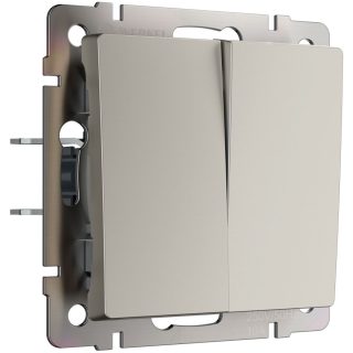 Выключатель двухклавишный проходной Werkel W1222004 4690389211928 a069458