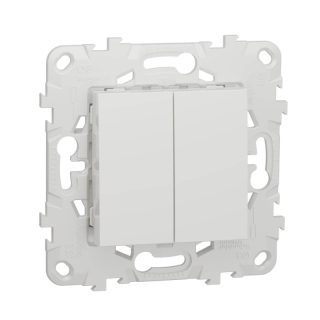 Выключатель двухклавишный Schneider Electric Unica New NU521118