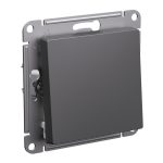 Выключатель с самовозвратом, сх.1, 10АХ Systeme Electric AtlasDesign Базальт ATN001415
