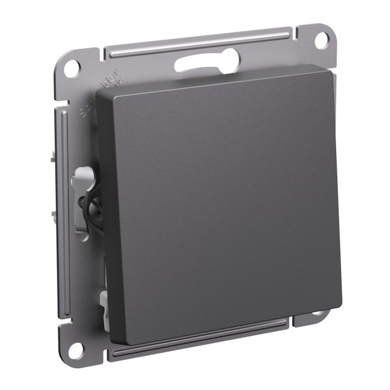 Выключатель с самовозвратом, сх.1, 10АХ Systeme Electric AtlasDesign Базальт ATN001415