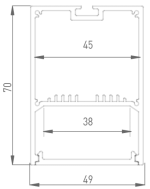 Алюминиевый профиль DesignLed LS.4970-R 010370