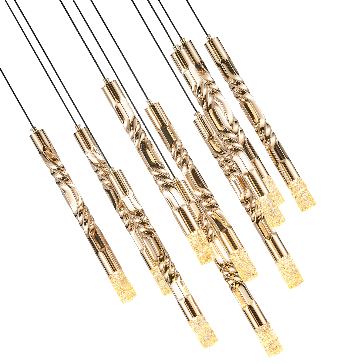 Подвесная люстра Delight Collection OM2365-F10 gold Подвесная люстра Delight Collection OM2365-F10 gold