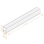 Профиль для натяжного потолка Wolta WAP-WML-TR2/01B