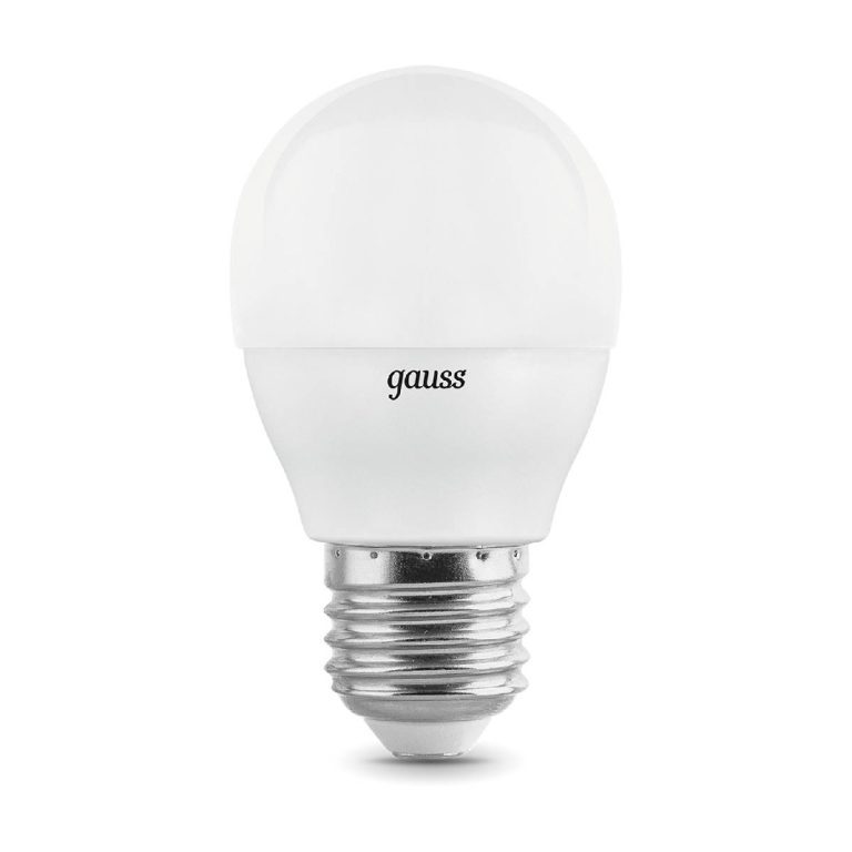 Лампа светодиодная Gauss E27 7W 4100K матовая 53227T