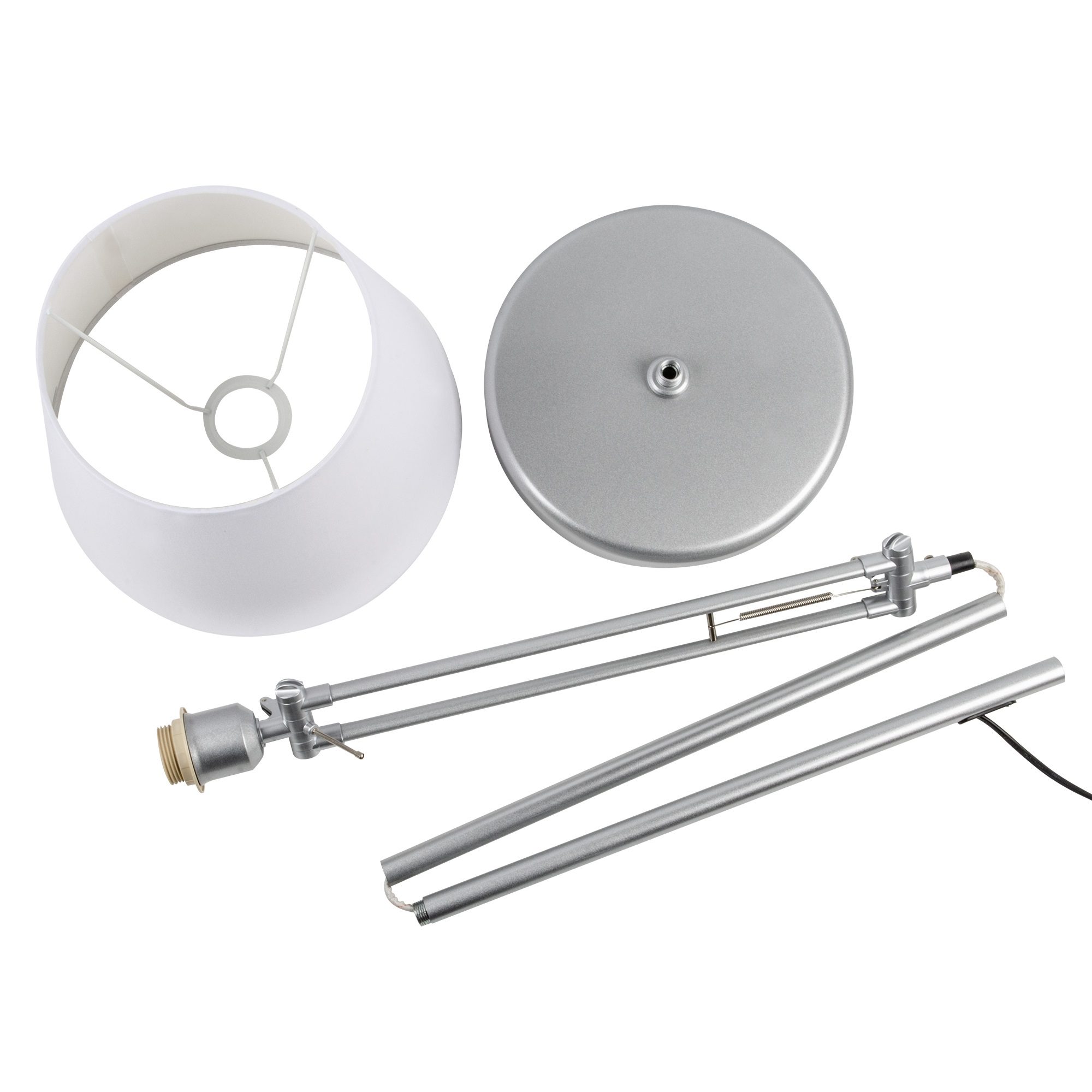 Торшер Uniel UML-T500 E27 SILVER/WHITE UL-00010181 Торшер Uniel UML-T500 E27 SILVER/WHITE UL-00010181