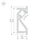 Алюминиевый профиль Arlight SL-Bevel-2000 Anod 031120(1)