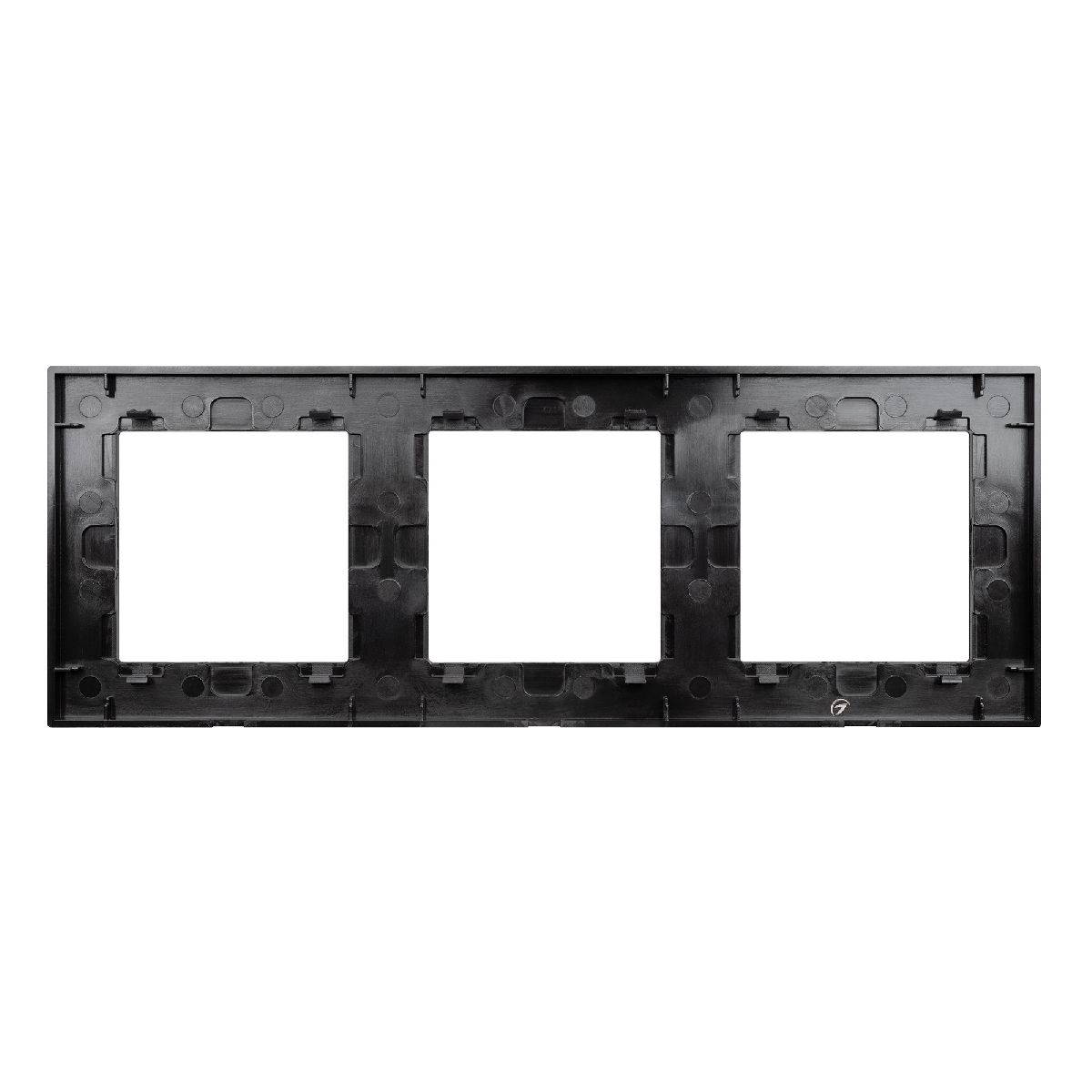 Рамка трехместная Arlight FRM-GLARE-GS-3-BK 043800 Рамка трехместная Arlight FRM-GLARE-GS-3-BK 043800