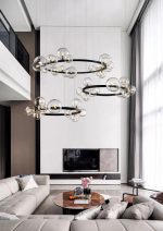 Подвесной светильник Delight Collection Art Deco Bubble 771120 (KM1294P-15 black/clear)