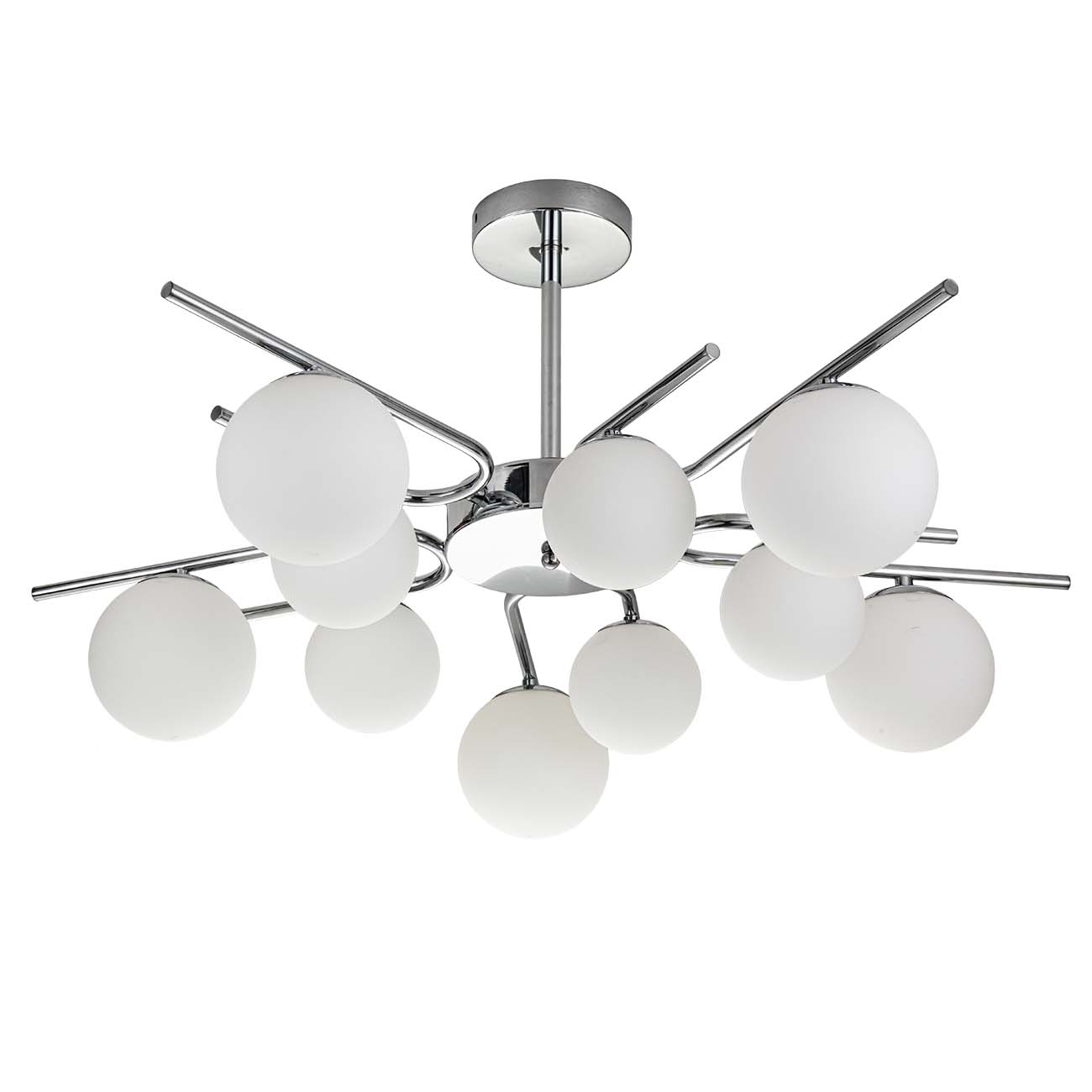 Люстра на штанге Escada Sphere 642/10P Silver Люстра на штанге Escada Sphere 642/10P Silver