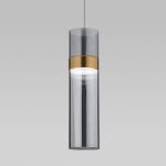 Подвесной светильник Eurosvet Lumen 50244/1 LED латунь/дымчатый a061287