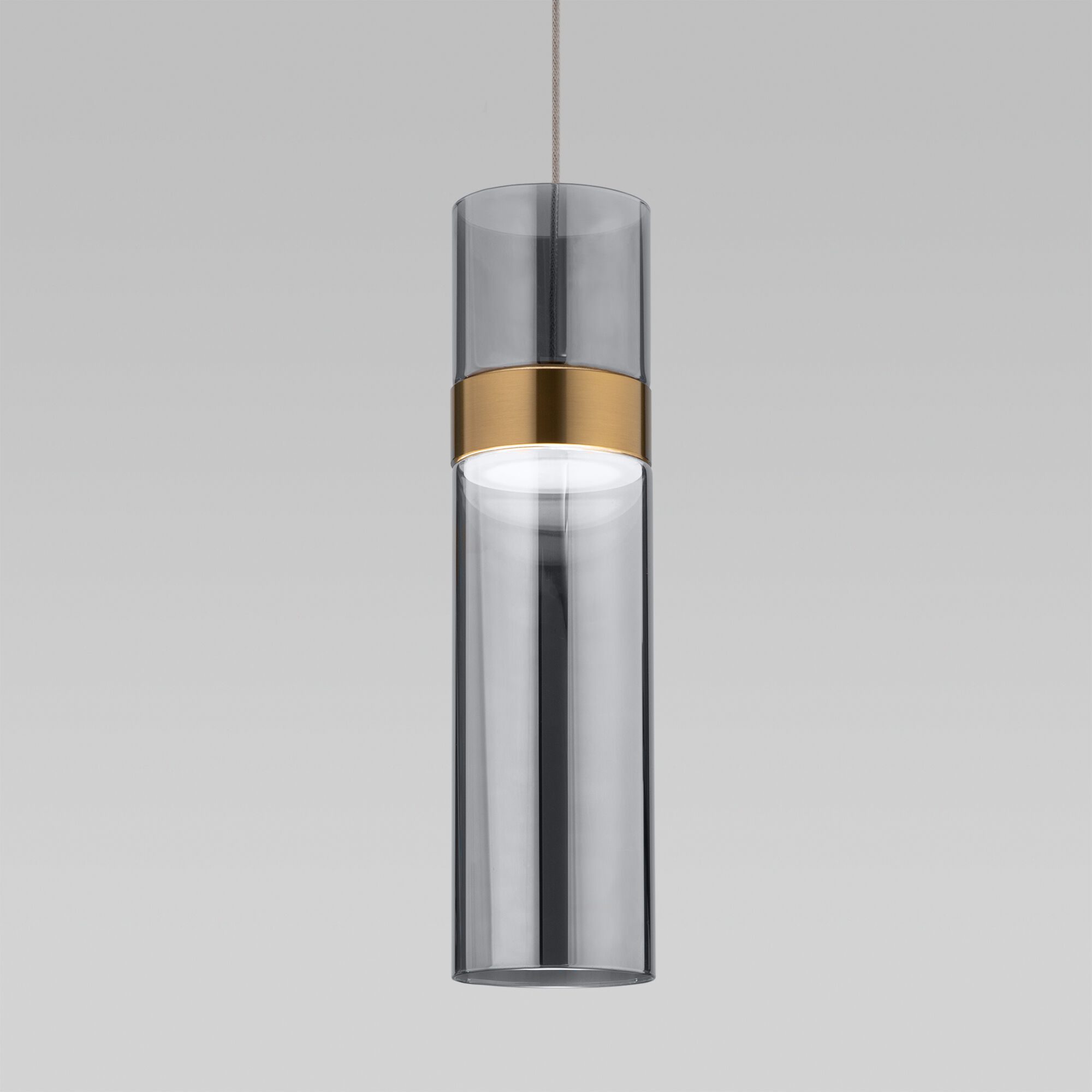 Подвесной светильник Eurosvet Lumen 50244/1 LED латунь/дымчатый a061287 Подвесной светильник Eurosvet Lumen 50244/1 LED латунь/дымчатый a061287
