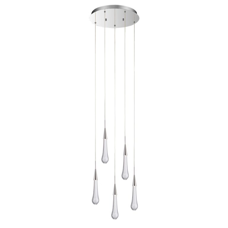 Подвесной светильник Delight Collection Pour MD2060-5A satin nickel