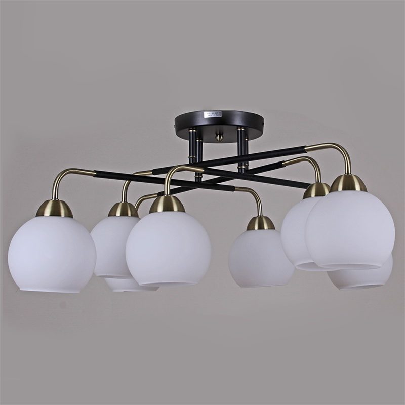 Люстра на штанге Illumico IL0252-8CSQ-79 BK AB Люстра на штанге Illumico IL0252-8CSQ-79 BK AB