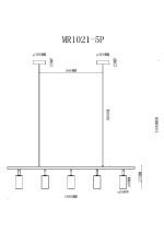 Подвесной светильник MyFar Dereck MR1021-5P