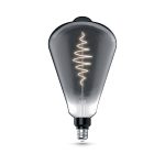 Лампа светодиодная филаментная Gauss E27 8,5W 1800K серая 157802005